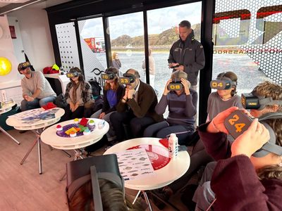 VR headset experience in the ARC